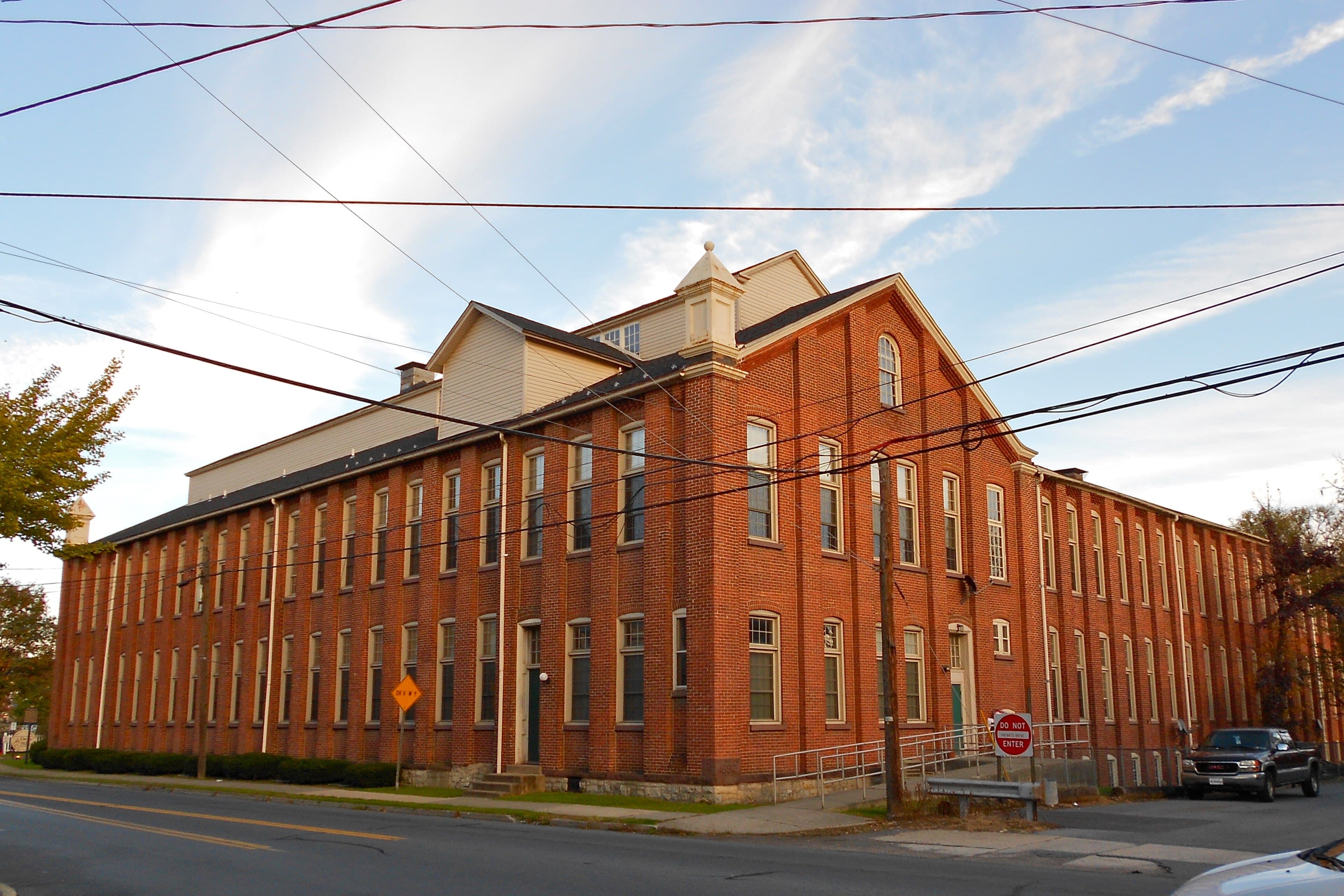 Historic Dery Silk Mill building in Catasauqua, PA